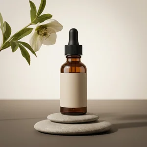 Organic serum on river stones