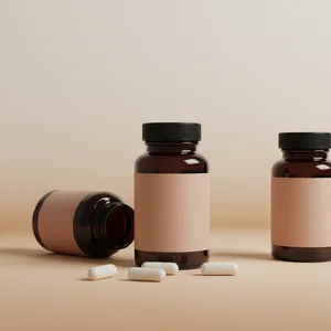 Health supplement bottles