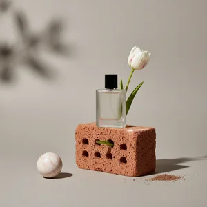 Minimalist floral beauty display