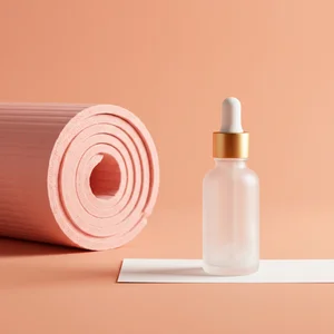 Wellness serum with yoga mat