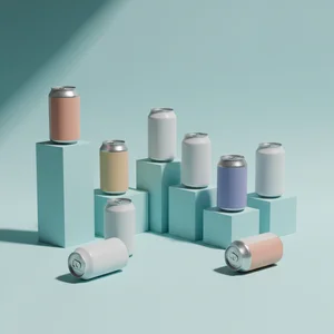 Vibrant beverage cans display