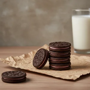 Classic cookies and milk
