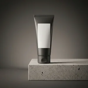 Minimalist tube on concrete block
