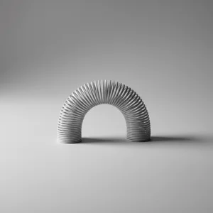 White slinky on clean backdrop
