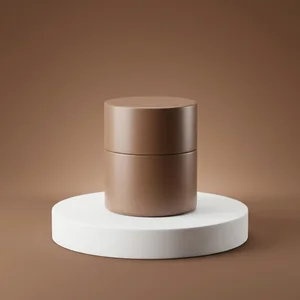 Minimalist brown product podium