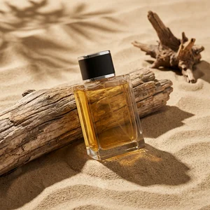 Desert driftwood perfume scene