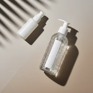 Clean white pump bottle