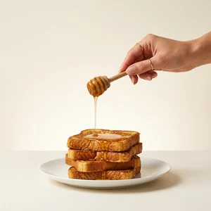 Honey drizzled French toast