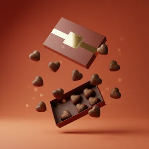 Artisanal chocolate selection