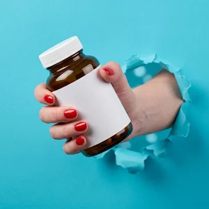 Vibrant blue supplement reveal