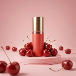 Playful cherry beauty scene