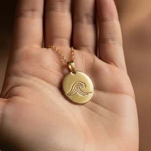 Minimalist botanical pendant