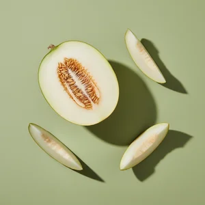 Fresh honeydew slices