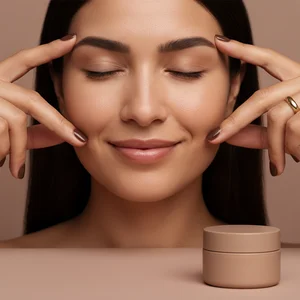 Radiant skin beauty portrait