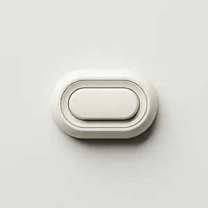 Minimalist white oval tray