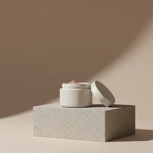 Luxurious cream on stone