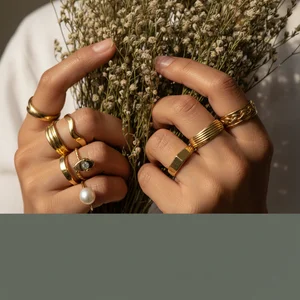 Jewelry styling with botanicals