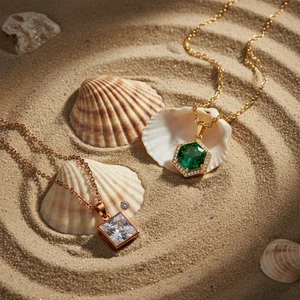 Beach-inspired gemstone necklaces