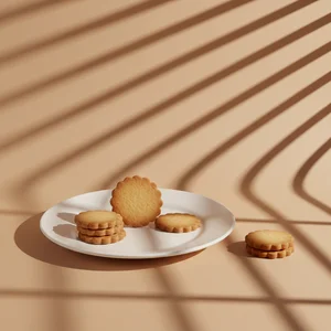 Gourmet Cookies on Beige