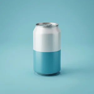 Minimalist two-tone beverage can