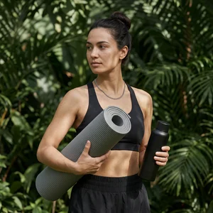 Eco-friendly yoga session