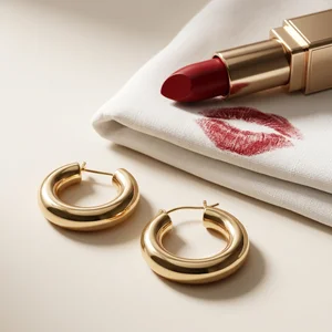 Chic jewelry and beauty setup