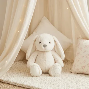 Cozy bunny in teepee