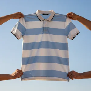 Fresh Striped Apparel Display