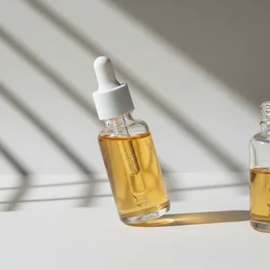 Fresh white sneakers display