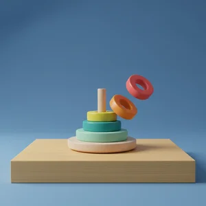 Colorful educational toy stack