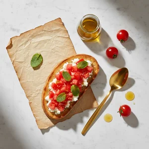 Artisan tomato bruschetta