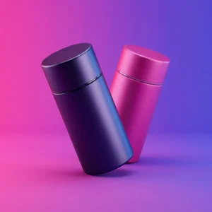 Vibrant pink and purple product duo