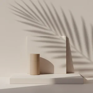 Minimalist product display scene