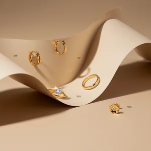 Delicate Gold Jewellery Display
