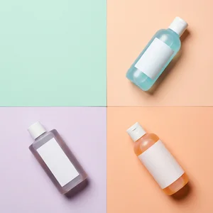 Pastel bottle trio grid