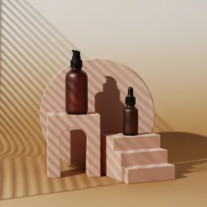 Skincare Serums in Soft Light