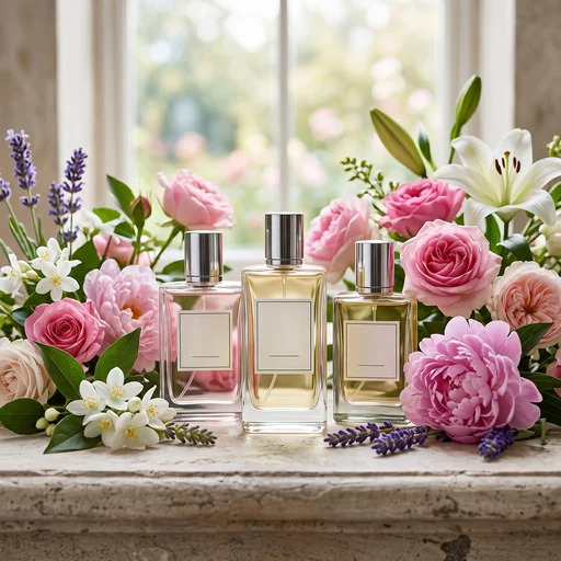 Floral Fragrance product photography backgrounds