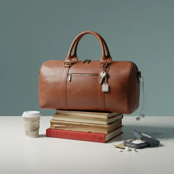 Stylish Leather Handbag Display
