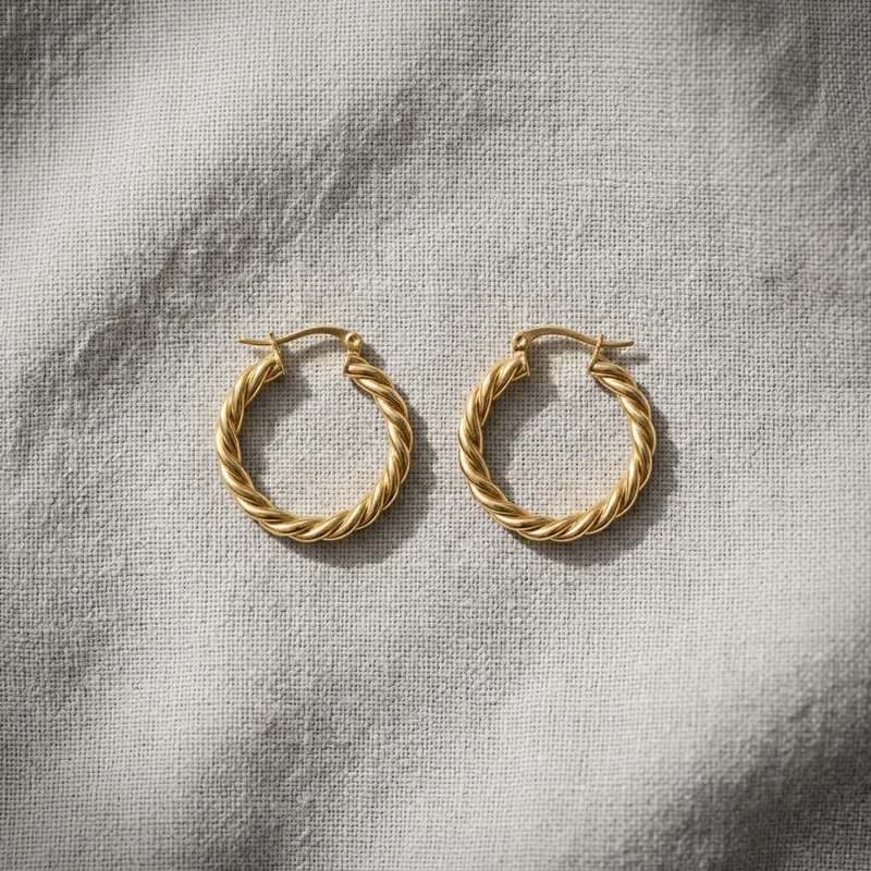 Delicate layered earrings