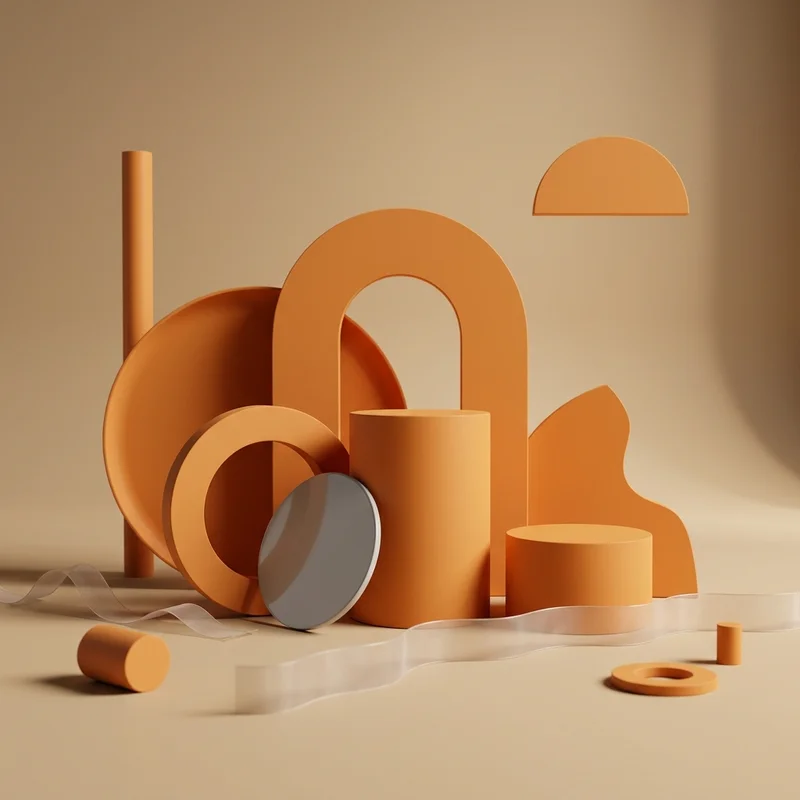 Warm abstract product display