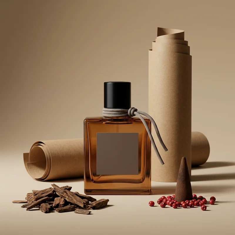 Earthy fragrance display