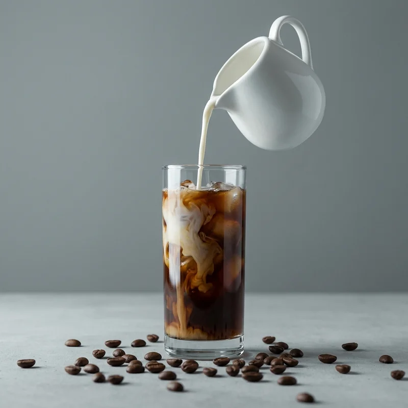 Refreshing Iced Coffee Pour