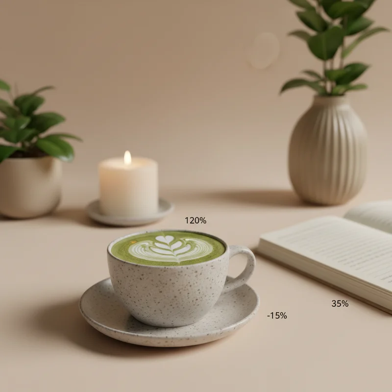 Serene mindful morning moment