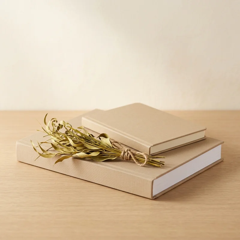 Natural stationery mockup
