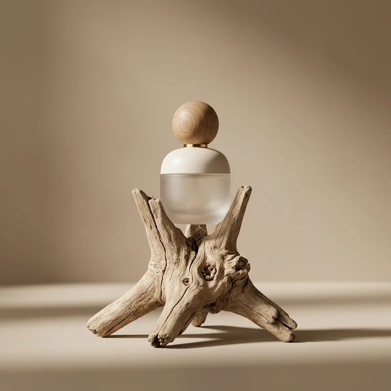 Natural beauty on driftwood
