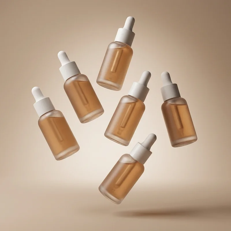 Floating cosmetic bottles