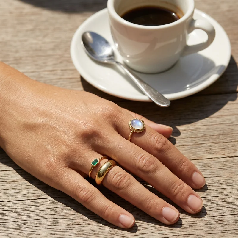 Sunny coffee break jewelry