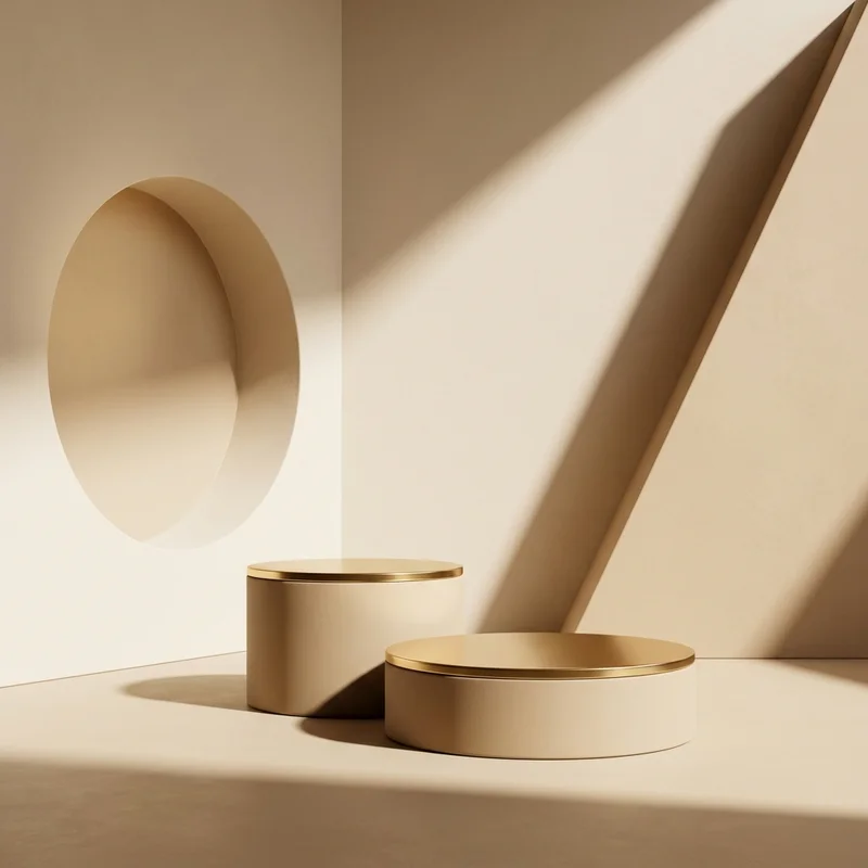 Minimalist Product Display Podiums