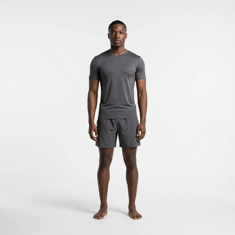 Men's Athletic Wear Set on Model
