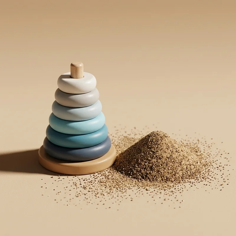 Textured Pastel Stacking Toy
